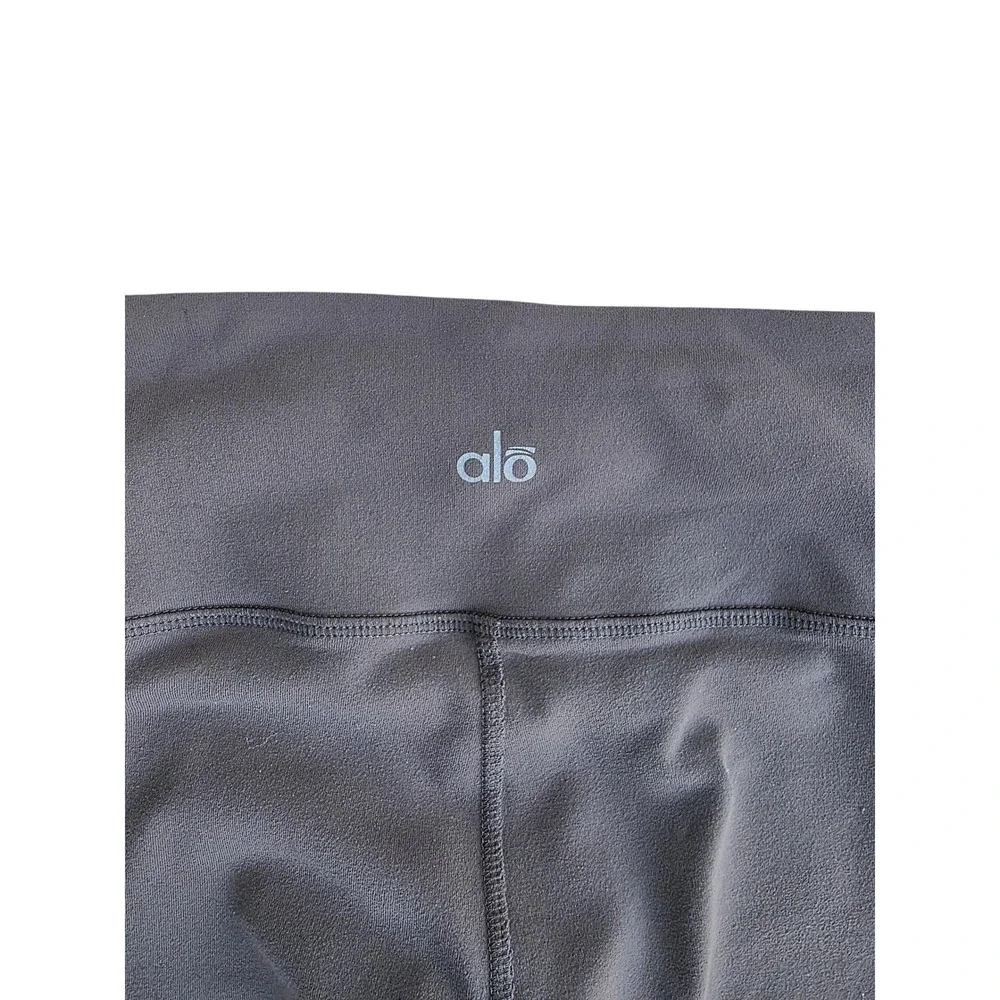 Alo Airbrush Leggings Gray Sculpting‎ Womens Small Yoga & Premium Athleisure EUC